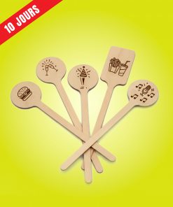 Bâtons d'agitation en bois