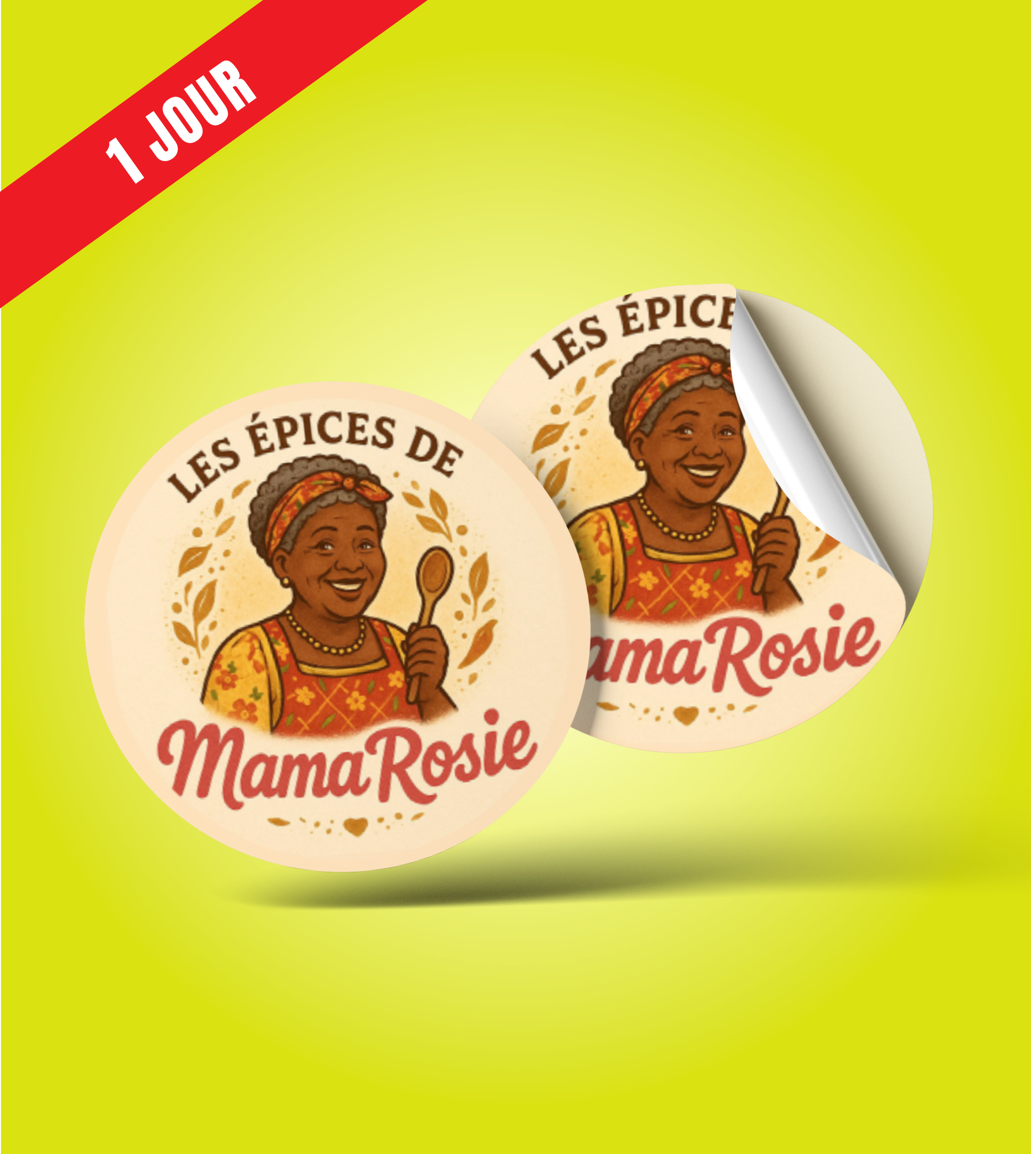 Étiquette ronde