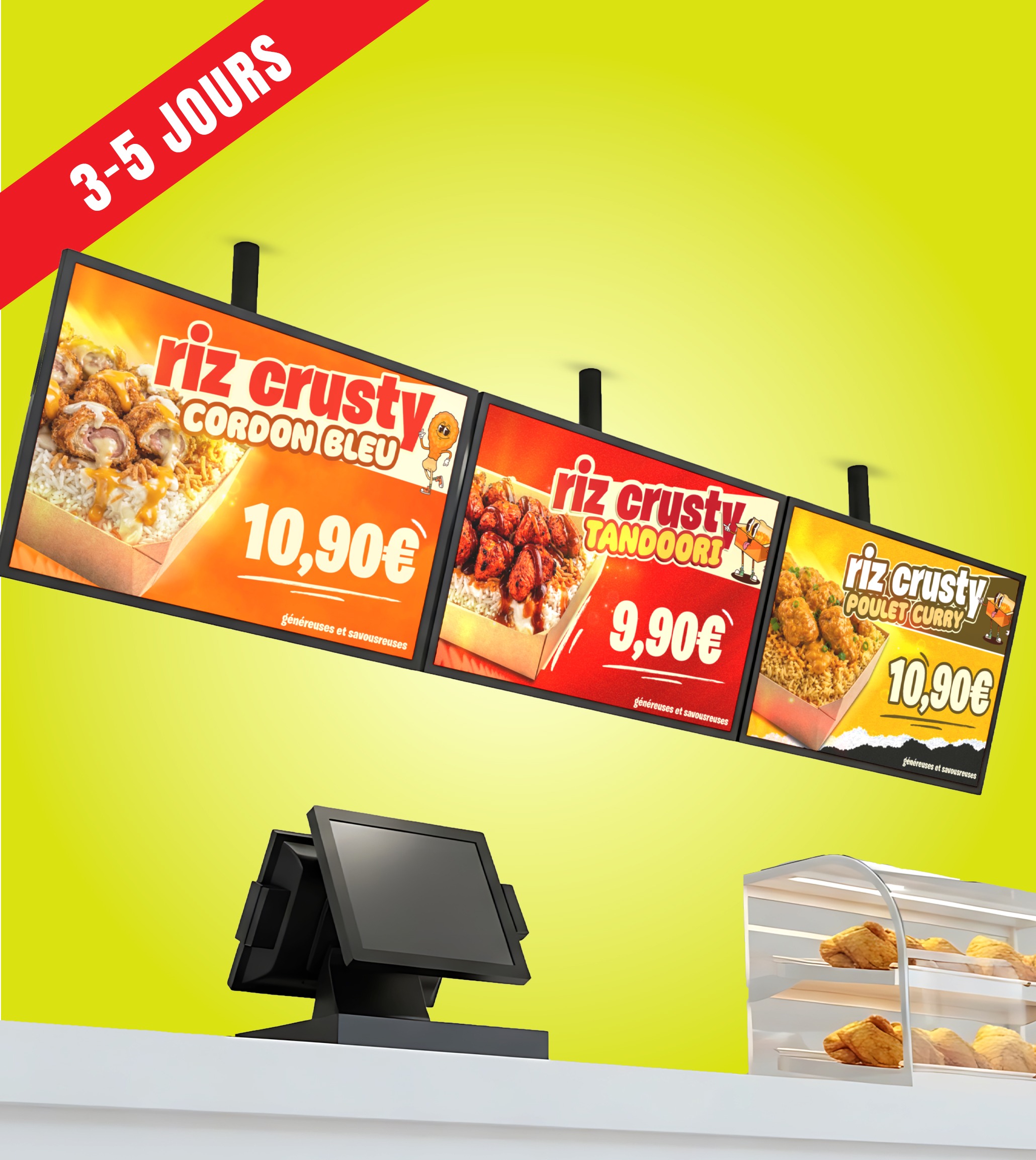 Écran Animé pour Menu